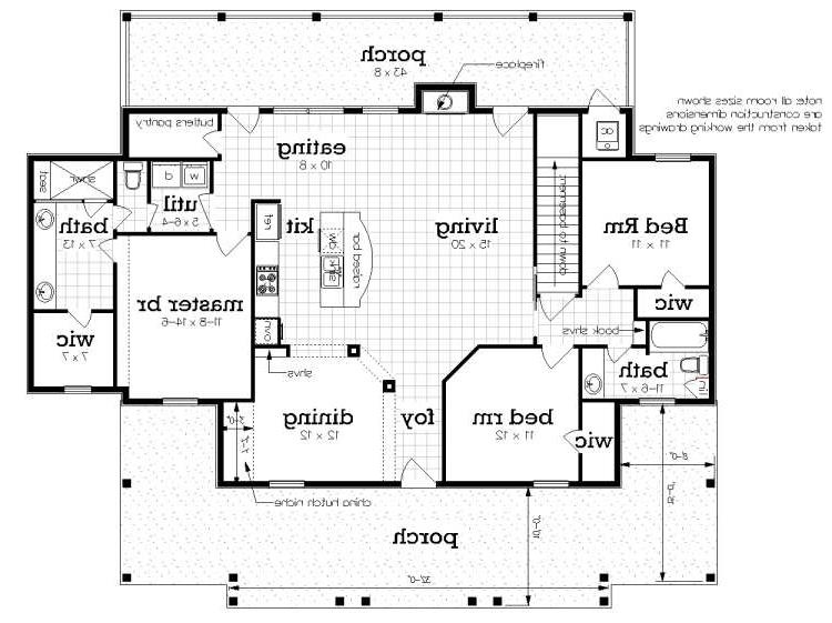 1st Floor image of Oaklane House Plan